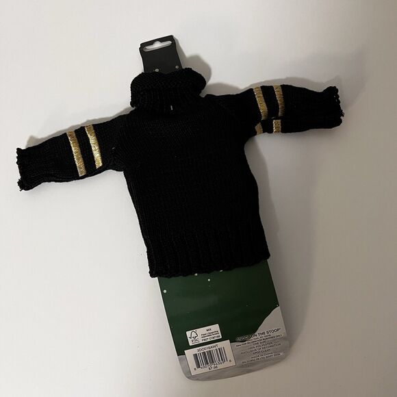 Snoop Dogg Wine Bottle Sweater Fits Snoop On The Stoop Black Gold Elf Shelf Gift - Picture 5 of 5